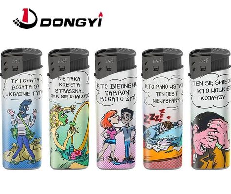 カスタマイズ プラスチック Dy-026 カートンフィギュア ラベル キャンピング 電子ガスライター
