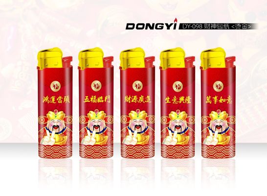 65°Cの加熱試験に合格した 厚い石膏ガスライター モデル NO. DY-098 5色