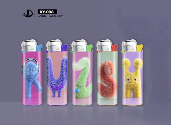 ISO9994 標準 フリントガスライター 再充填可能なプラスチックボディとMSDS認証
