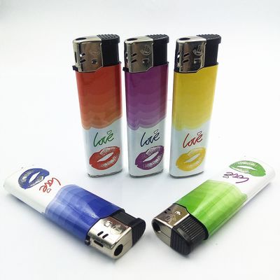 プラスチック製の使い捨て用電気ガスライター 7.92*2.35*1.15CM寸法