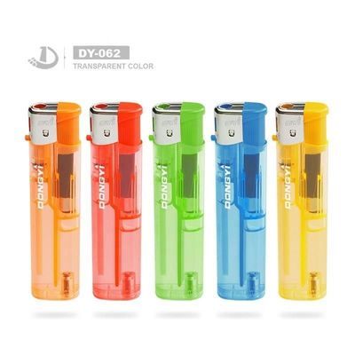 DY--062 透明性のある使い捨て用プラスチックスリームガスライター US