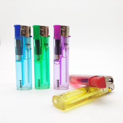 DY--062 透明性のある使い捨て用プラスチックスリームガスライター US