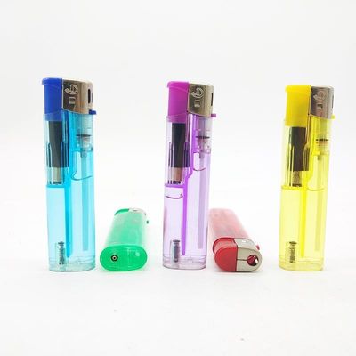 DY--062 透明性のある使い捨て用プラスチックスリームガスライター US