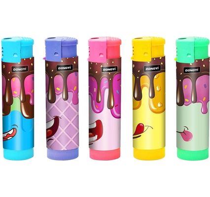 Dy-1701 LEDランプ プラスチックガスの電気タバコの点火器 8.3*2.17*1.7CM OEM用