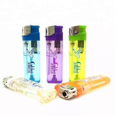 8.0cm 再充電可能な電子 再充電可能なLEDカラー付きプラスチックライター OEM受付