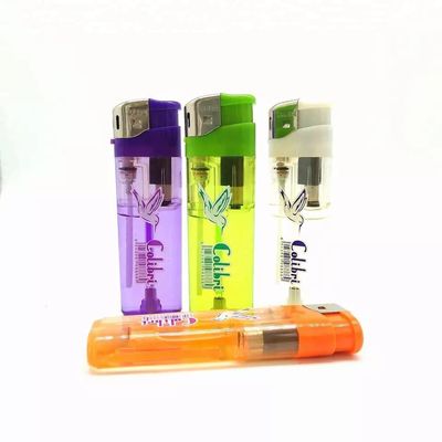 8.0cm 再充電可能な電子 再充電可能なLEDカラー付きプラスチックライター OEM受付