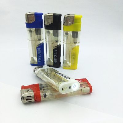 5色 白色 LEDランプ 柔らかい炎 電子点灯器 ガスの再充電可能なシガライター