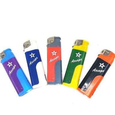 5色 白色 LEDランプ 柔らかい炎 電子点灯器 ガスの再充電可能なシガライター