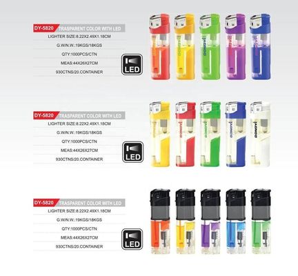 5色 白色 LEDランプ 柔らかい炎 電子点灯器 ガスの再充電可能なシガライター