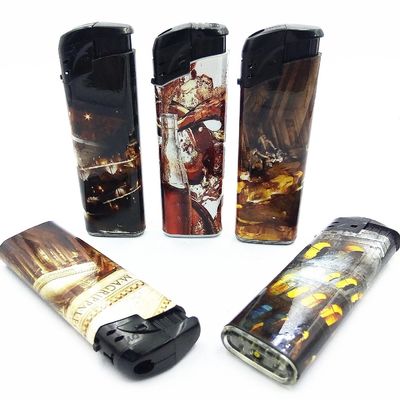 単品 プリント ステッカー プラスチック ガス 電子 ライター 予算内